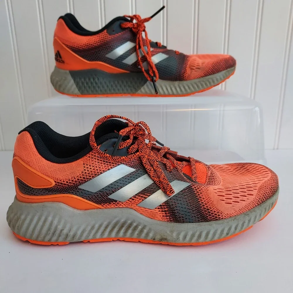 Adidas Men's Aerobounce‎ ST Running Shoes Mens 7 Neon Orange Black Trainers